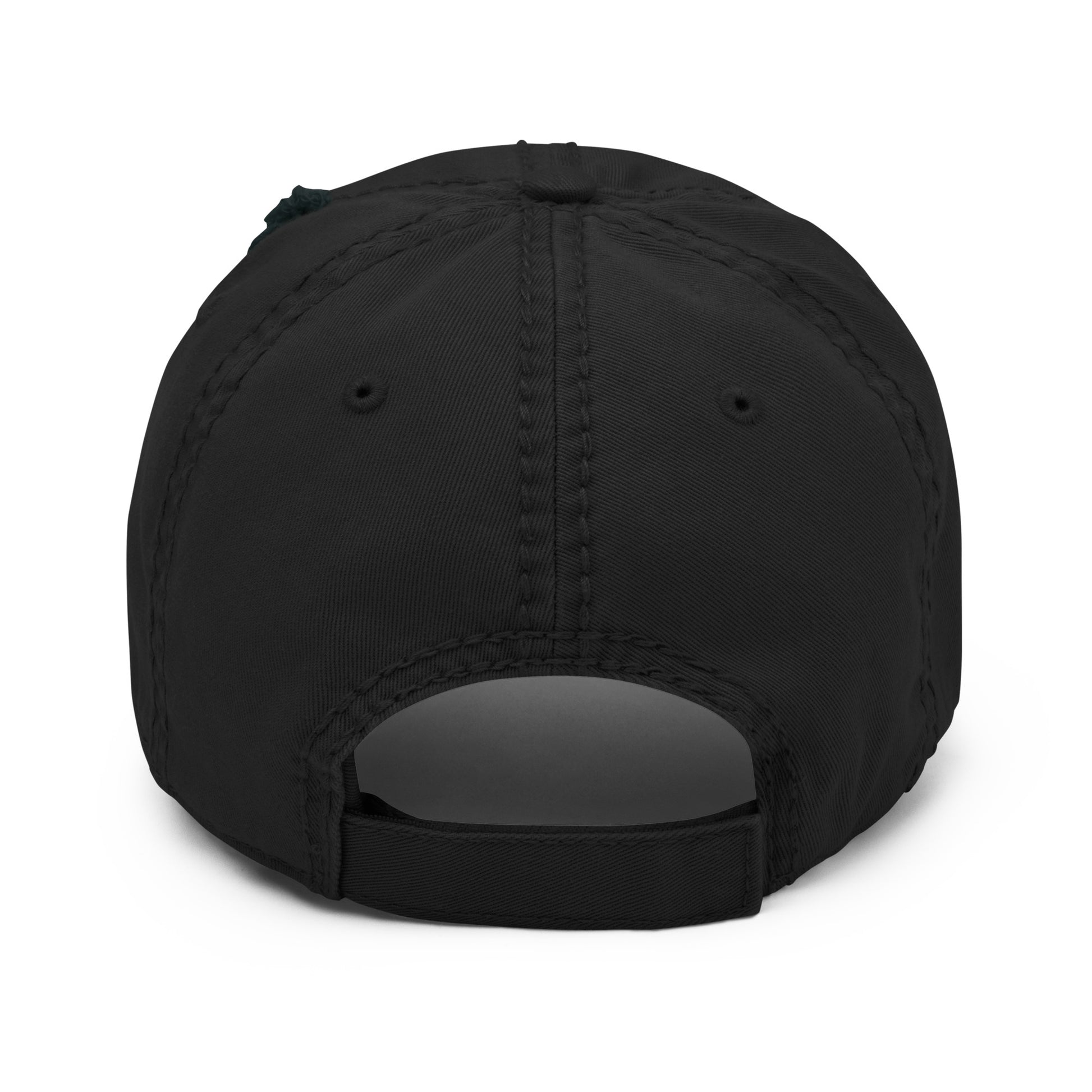 Black back I Love My Melanin distressed dad hat with vintage worn finish